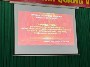 Công an xã Phú Hòa và NHCSXH Định Quán: Đồng hành cùng người chấp hành xong án phạt tù và người sau cai nghiện ma túy tái hòa nhập cộng đồng