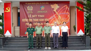 XÃ PHÚ HÒA TỔ CHỨC LỄ MÍT TINH HƯỞNG ỨNG THÁNG HÀNH ĐỘNG PHÒNG, CHỐNG MA TÚY NĂM 2026 VÀ GIẢI CHẠY PHONG TRÀO “CHUNG MỘT QUYẾT TÂM XÂY DỰNG XÃ, PHƯỜNG KHÔNG MA TÚY”