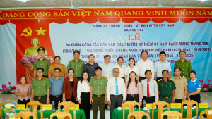 XÃ PHÚ HÒA TỔ CHỨC LỄ RA QUÂN CÔNG TÁC DÂN VẬN