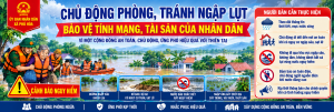 Áp Phích Chủ Động Phòng Ngập Lụt