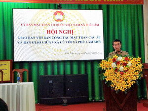 Hội nghị giao ban giữa UB.MTTQ VN xã với ban công tác mặt trận xã Phú Lâm