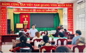 Quang cảnh phiên họp giao ban định kỳ tại điểm giao dịch