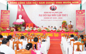 Đại hội đại biểu Đảng bộ xã Phú Lâm lần thứ I, nhiệm kỳ 2025-2030 diễn ra vào ngày 08 và 09/8/2025