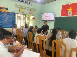 Ban Văn Hóa - Xã hội, HĐND xã Phú Lâm giám sát công tác chuẩn bị năm học 2025-2026