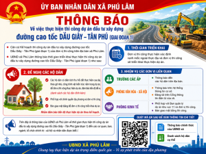 THÔNG BÁO: Về việc thực hiện thi công dự án đầu tư xây dựng đường cao tốc Dầu Giây -Tân Phú (giai đoạn 1)