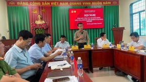 Quang cảnh hội nghị tổng kết công tác Đảng tại Đảng bộ xã Phú Lâm