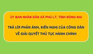 TRẢ LỜI Ý KIẾN KIẾN NGHỊ, PHẢN ÁNH TRONG GIẢI QUYẾT TTHC CỦA BÀ CAO THỊ VÂN ANH  - THÀNH PHỐ HỒ CHÍ MINH