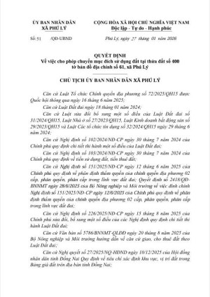 QUYẾT ĐỊNH