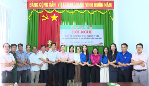 Phòng giao dịch  Ngân hàng Chính sách xã hội Bù Gia Mập ký kết hợp đồng ủy thác với Tổ chức chính trị – xã hội các xã