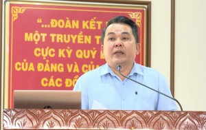 Hội nghị triển khai thực hiện quy định về việc kiểm điểm và đánh giá, xếp loại chất lượng đối với tổ chức đảng, đảng viên tập thể, cá nhân cám bộ lãnh đạo, quản lý các cấp năm 2025