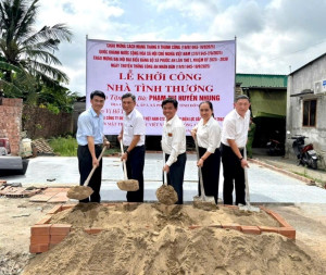 Lễ khởi công xây dựng nhà tình thương cho hộ gia đình có hoàn cảnh khó khăn trên địa bàn xã Phước An