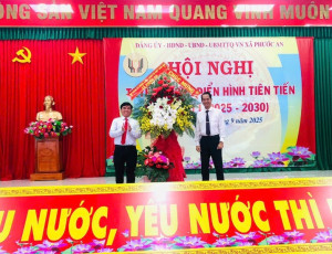 Xã Phước An khen thưởng cho 27 tập thể và 112 cá nhân tại Hội nghị tuyên dương điển hình tiên tiến lần thứ I (2025-2030)