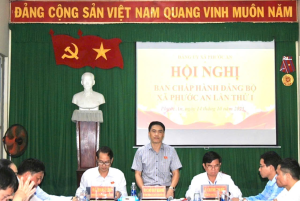 Hội nghị Ban Chấp hành Đảng bộ xã Phước An lần thứ nhất, nhiệm kỳ 2025-2030