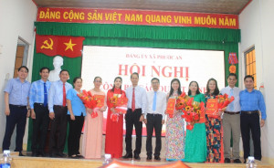 Đảng uỷ - UBND xã Phước An tổ chức Hội nghị công bố các Quyết định về công tác cán bộ