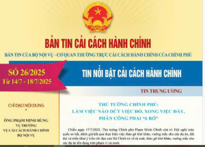 Bản tin Cải cách hành chính (Số 26/2025) Từ ngày 14/7 - 18/7/2025