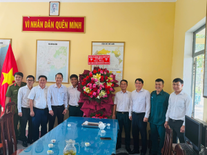 Xã Phước An thăm, chúc mừng các đơn vị lực lượng vũ trang nhân kỷ niệm 81 năm Ngày thành lập Quân đội nhân dân Việt Nam