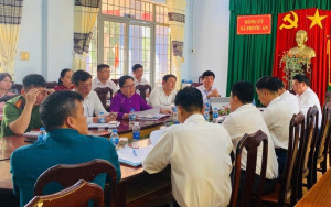 Xã Phước An họp Ủy ban bầu cử đại biểu Quốc hội khóa XVI và đại biểu HĐND các cấp nhiệm kỳ 2026 -2031