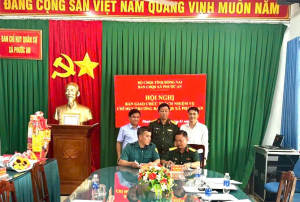 Bàn giao chức trách, nhiệm vụ Chỉ huy trưởng Ban CHQS xã Phước An