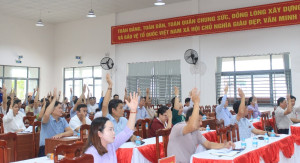 Xã Phước An lấy ý kiến cử tri nơi công tác đối với người được giới thiệu ứng cử đại biểu HĐND xã, nhiệm kỳ 2026-2031