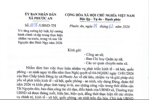 Phước An: Siết chặt kỷ cương hành chính dịp Tết Nguyên đán Bính Ngọ 2026