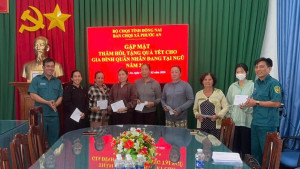 Xã Phước An gặp mặt, thăm hỏi các gia đình quân nhân đang...