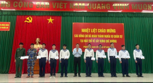 Xã Phước An đón 58 quân nhân xuất ngũ trở về địa phương năm 2026