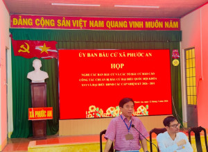 Xã Phước An họp rà soát công tác chuẩn bị bầu cử đại biểu Quốc hội khóa XVI và HĐND các cấp nhiệm kỳ 2026–2031