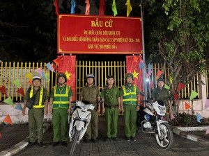 Đảm bảo an ninh trật tự tại các điểm bầu cử trên địa bàn xã Phước An