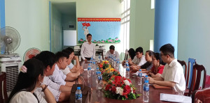 Xã Phước An làm việc với cán bộ không chuyên trách, lấy ý kiến thực hiện Nghị định 154/2025/NĐ-CP