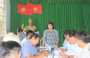 Đảng ủy xã Phước An dự giám sát sinh hoạt thường kỳ chi bộ ấp Quới Thạnh