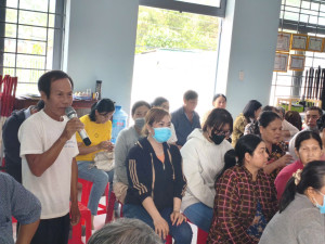 Hội nghị tiếp xúc cử tri với người ứng cử đại biểu HĐND xã tại đơn vị bầu cử số 2