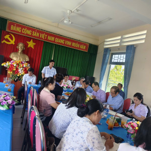 Giao ban các trường công lập trên địa bàn xã Phước An