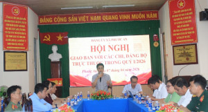 Đảng ủy xã Phước An: Giao ban với chi, đảng bộ trực thuộc quý I năm 2026