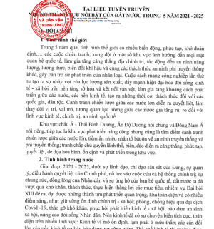 Những thành tựu nổi bật của đất nước trong 5 năm 2021 2025
