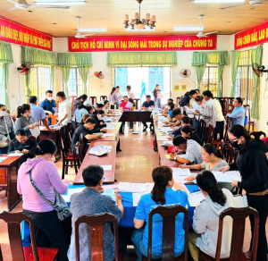 Phước An tổ chức ngày hội truyền thông chính sách BHXH, BHYT cho chủ hộ kinh doanh
