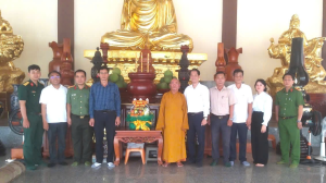 Đoàn lãnh đạo xã Phước An thăm, chúc mừng các cơ sở Tự viện Phật giáo nhân dịp Đại lễ Phật đản năm 2026