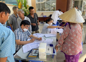 Khám sàng lọc, phát hiện chủ động bệnh lao và lao tiềm ẩn cho người dân xã Phước An.