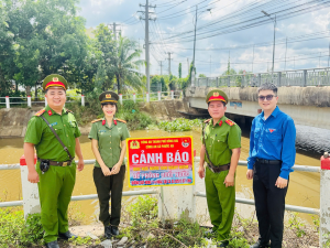 Công an xã Phước An tăng cường phòng, chống đuối nước hưởng ứng Tháng hành động vì trẻ em năm 2026