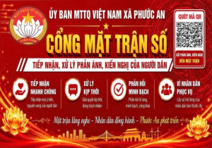 Ủy ban MMTQ Việt Nam xã Phước An triển khai tiếp nhận ý kiến nhân dân trực tuyến qua mã QR