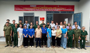 Xã Phước An: Bàn giao nhà tình nghĩa quân - dân cho cựu chiến binh khó khăn về nhà ở