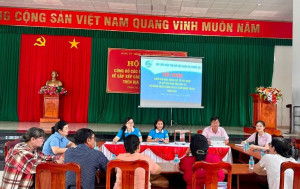 Hội LHPN xã Phước An phối hợp kiểm tra hoạt động 27 Tổ tiết kiệm và vay vốn