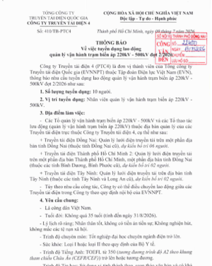 Tuyển dụng lao động