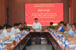 Xã Phước An xét duyệt tiêu chuẩn tuyển chọn và gọi công dân nhập ngũ năm 2027