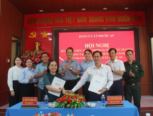Xã Phước An bàn giao chức năng, nhiệm vụ tham mưu công tác dân vận từ Ban Xây dựng đảng Đảng ủy xã sang Ủy ban Mặt trận Tổ quốc Việt Nam xã