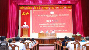 Đoàn đại biểu Quốc hội tỉnh Đồng Nai tiếp xúc với cử tri phường Phước Bình sau kỳ họp thứ IX, Quốc hội khóa XV