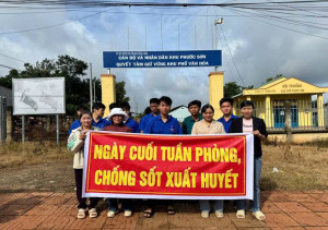 Ra quân triển khai “chiến dịch diệt lăng quăng/ bọ gậy để phòng chống dịch bệnh sốt xuất huyết”