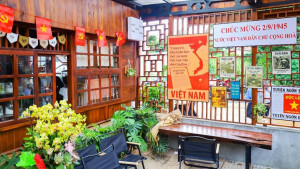 Đường phố Phước Bình rực rỡ cờ hoa chào mừng Tết Độc lập