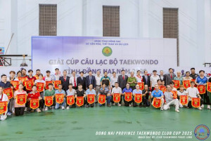 Câu lạc bộ Taekwondo phường Phước Bình đạt giải nhì toàn đoàn tại Giải Cúp các CLB Taekwondo tỉnh Đồng Nai năm 2025