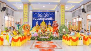 Lãnh đạo phường Phước Bình dự Lễ Vu Lan Báo Hiếu chùa Phước Huệ