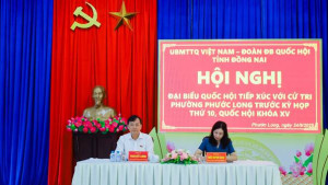 Đại biểu Quốc hội tỉnh Đồng Nai tiếp xúc cử tri 02 phường Phước Bình, Phước Long.